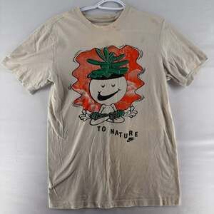 0918 Nike 'To Nature' Graphic T-Shirt Beige (stains near collar)